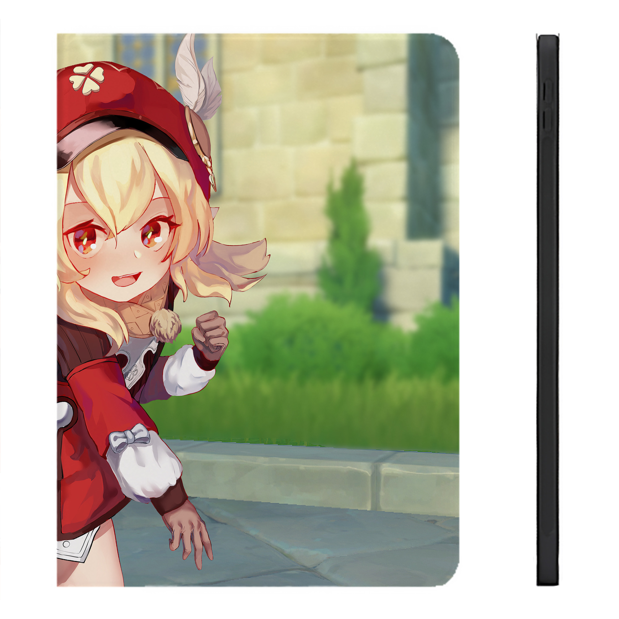 げんし神 genshin IPadケース ペンホルダー付き ブックスタイルデザイン
